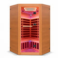 Multifunctional 2-3 Person Infrared Sauna for Home, 2180W Indoor Sauna with 7-Color LED Ambient Light, Red Light Feature, Oxygen Bar, Dual Bluetooth Speakers, 360° Surround Heating