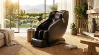 4D Massage Chair Full Body, Zero Gravity Massage Chair with Heat and Foot Massage with Airbags, Kneading, Bluetooth, LCD Touch Control - Black — Lifestyle